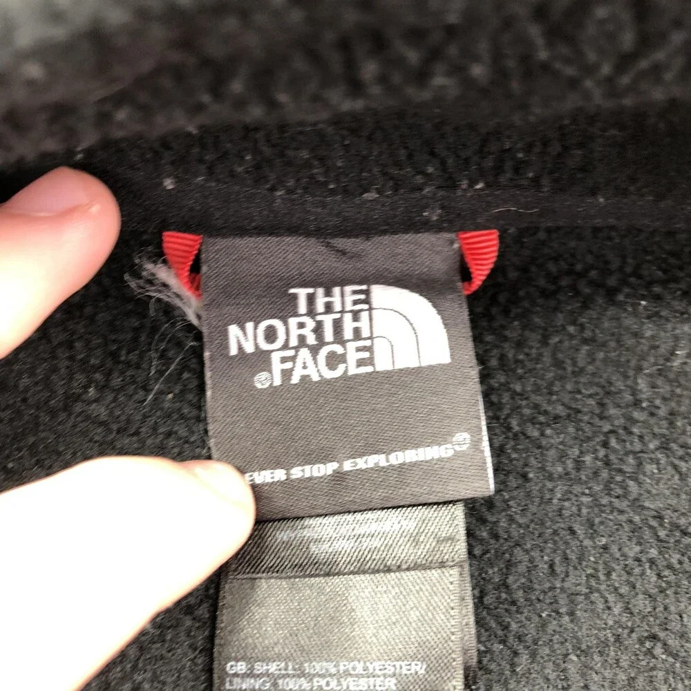 The North Face Jacket Mens XL Black Fleece Full Zip Pockets Outdoor Hiking Warm